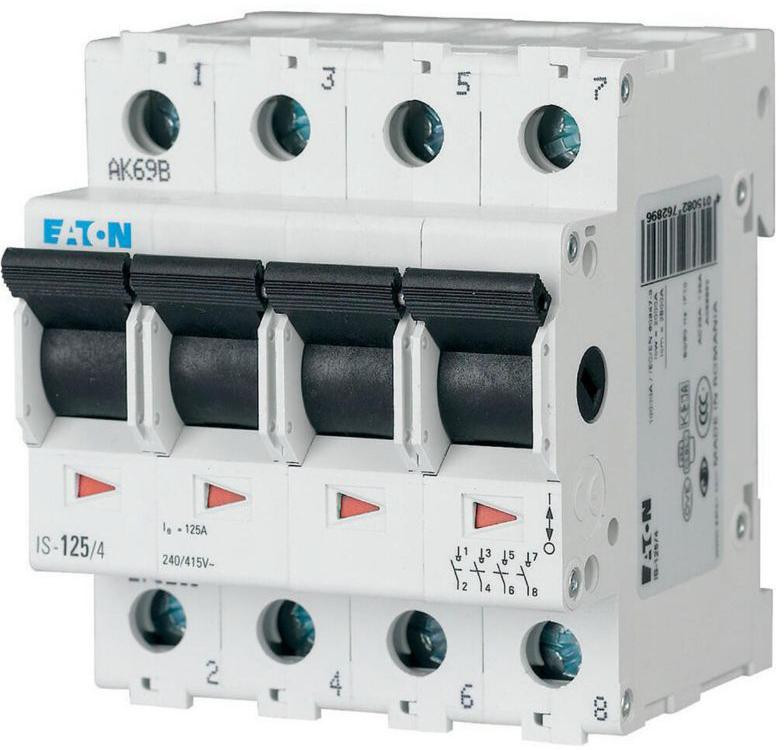 EATON ROZŁĄCZNIK IZOLACYJNY MODUŁOWY 63A 4Z 4P 4M 415V AC IS- 63/4-1948189