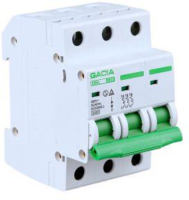 Wyłącznik nadmiarowoprądowy,6kA,C,3-pola,25A GACIA SB6L C 3P 25A-1858340