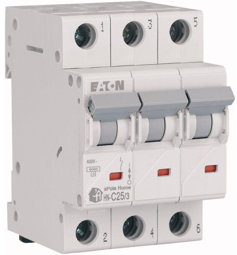 EATON WYŁĄCZNIK NADPRĄDOWY C 25A 3P 3M 6KA HN-C25/3-1948204