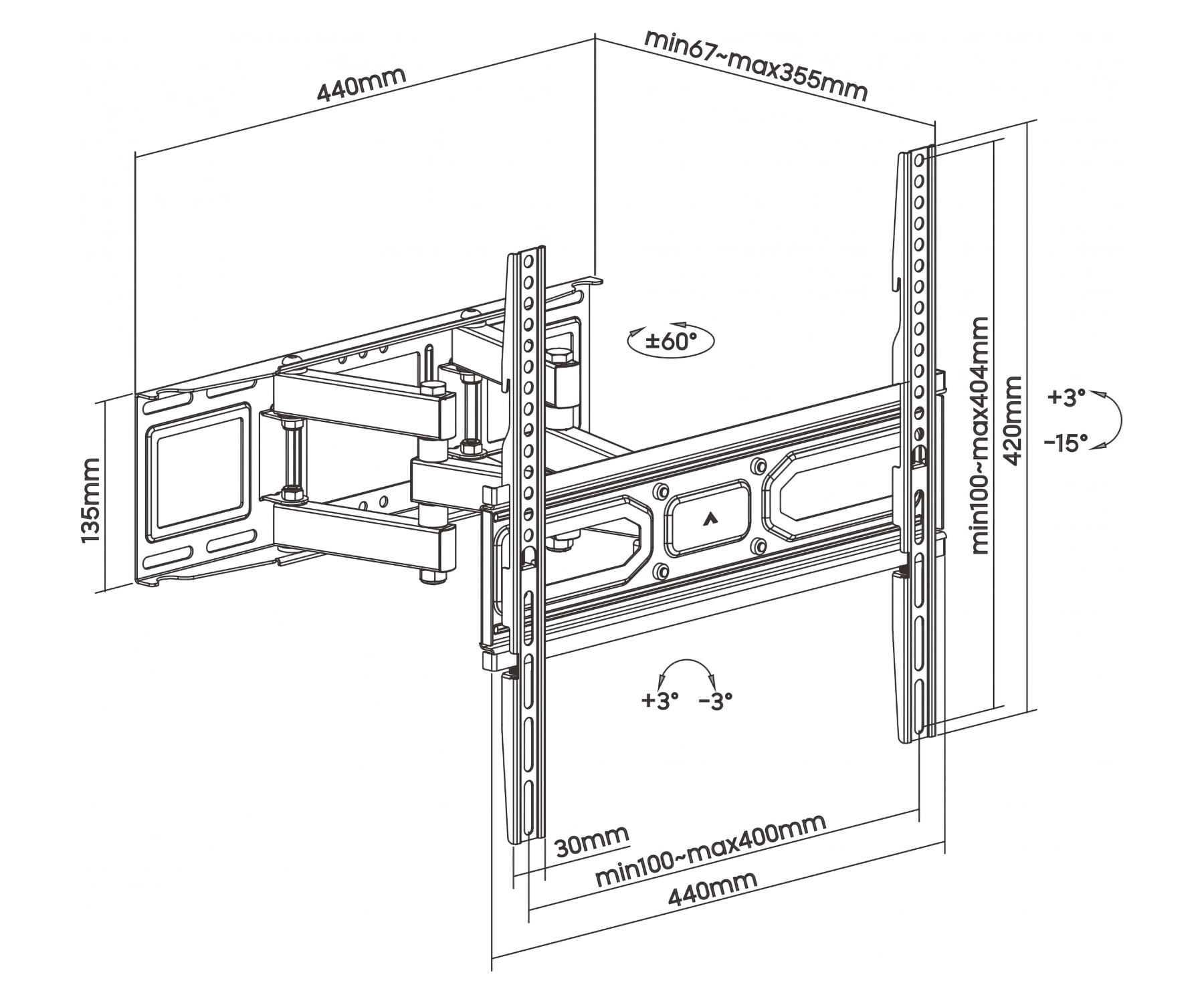 UCHWYT DO TELEWIZORA LUB MONITORA AR-89 ART-1763814