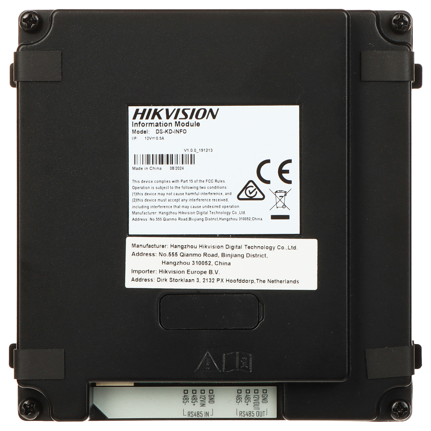 MODUŁ INFORMACYJNY DS-KD-INFO Hikvision-1765164
