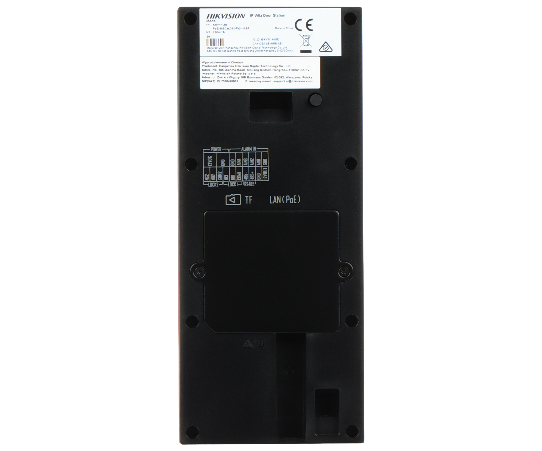 WIDEODOMOFON BEZPRZEWODOWY DS-KV6114-MWBE1 Wi-Fi / IP - 4Mpx Wi-Fi 6 Hikvision-1884134