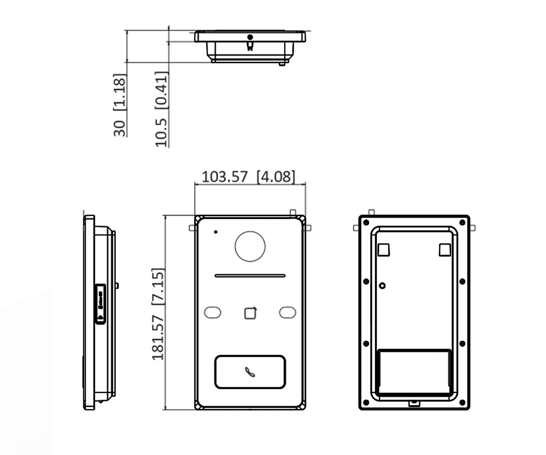 WIDEODOMOFON DS-KV6133-WME1/SURFACE - 1080p Hikvision-1883684