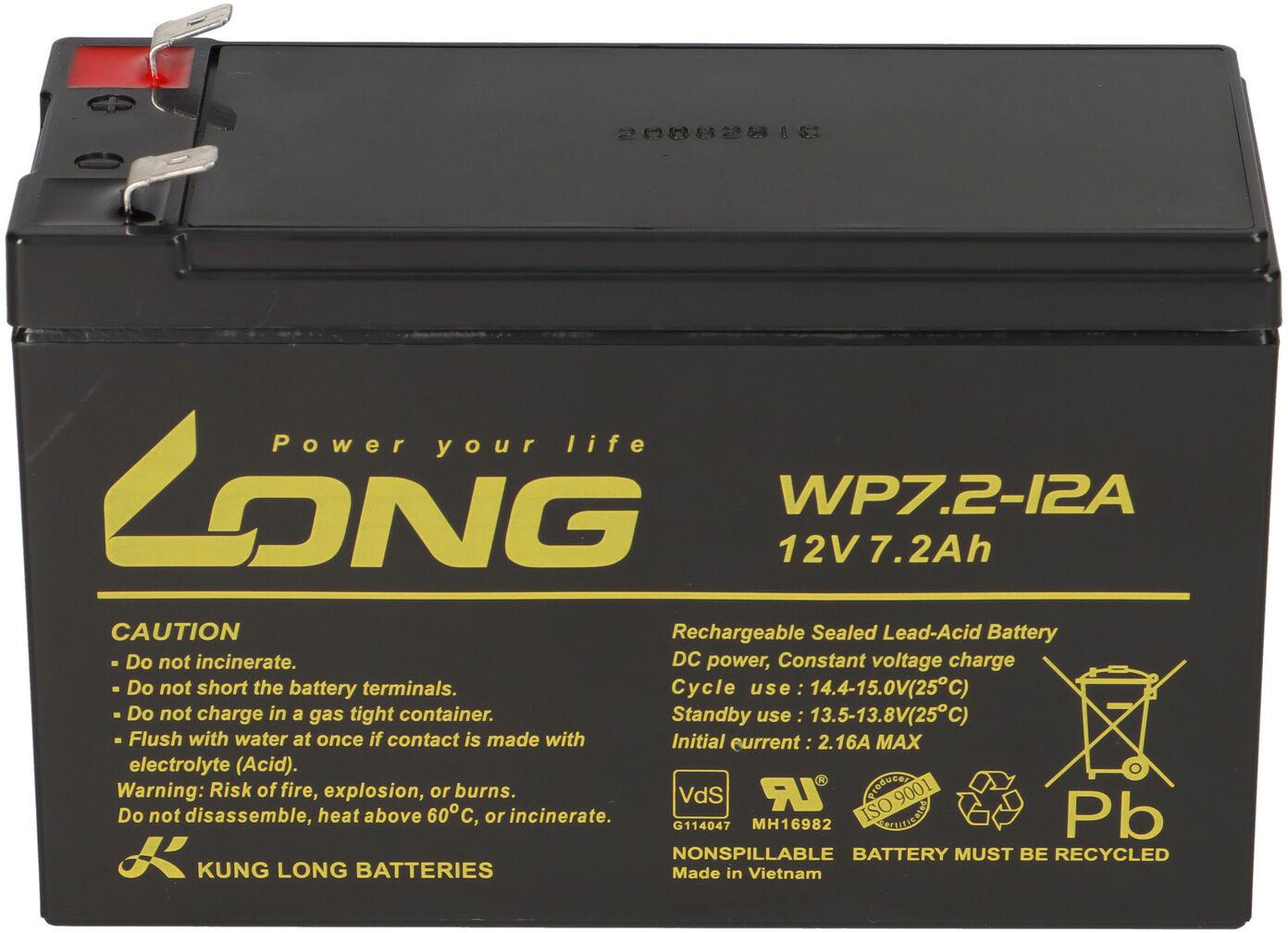 Akumulator AGM LONG 12V 7,2Ah VdS-1841059
