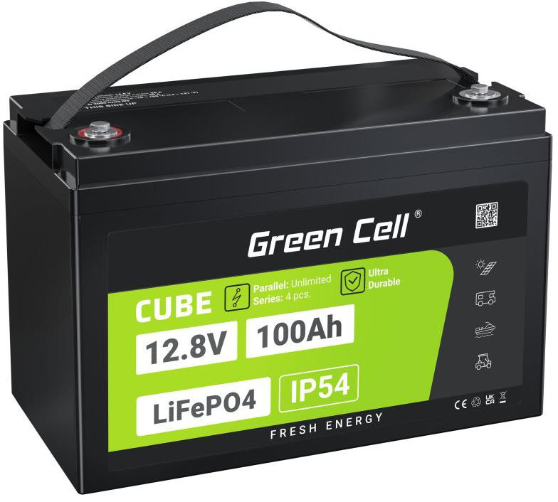 AKUMULATOR LITOWO-ŻELAZOWO-FOSFORANOWY LiFePO4 Green Cell Cube 12.8V 100Ah LFPGC12V100AH-1917541