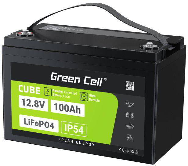 AKUMULATOR LITOWO-ŻELAZOWO-FOSFORANOWY LiFePO4 Green Cell Cube 12.8V 100Ah LFPGC12V100AH-1917542