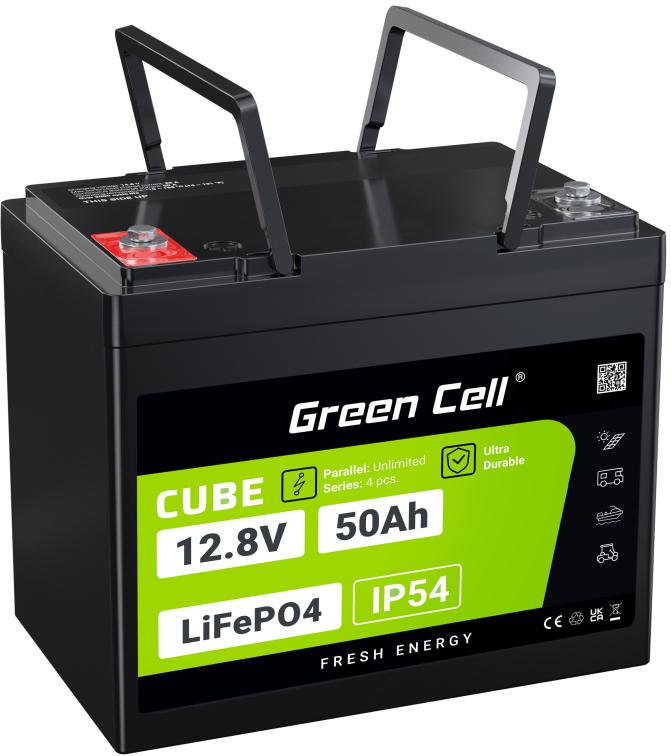 AKUMULATOR LITOWO-ŻELAZOWO-FOSFORANOWY LiFePO4 Green Cell Cube 12.8V 50Ah LFPGC12V50AH-1853375