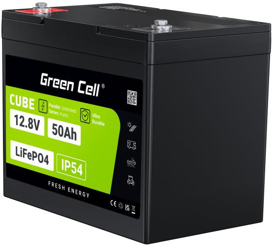 AKUMULATOR LITOWO-ŻELAZOWO-FOSFORANOWY LiFePO4 Green Cell Cube 12.8V 50Ah LFPGC12V50AH-1917561