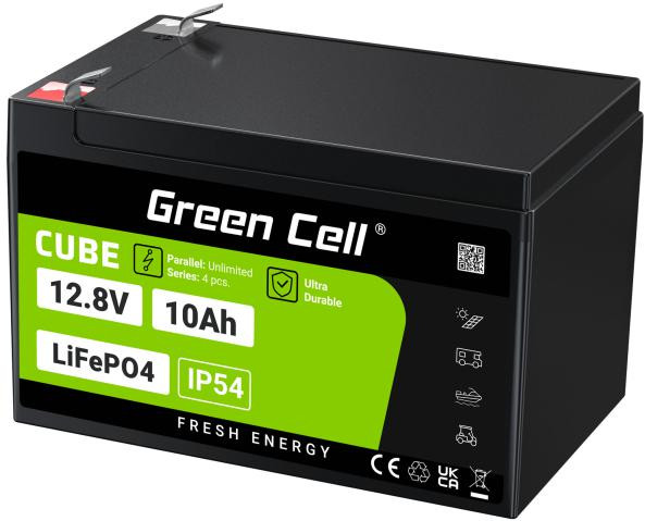 AKUMULATOR LITOWO-ŻELAZOWO-FOSFORANOWY LiFePO4 Green Cell Cube 12.8V 10Ah LFPGC12V10AH-1917853