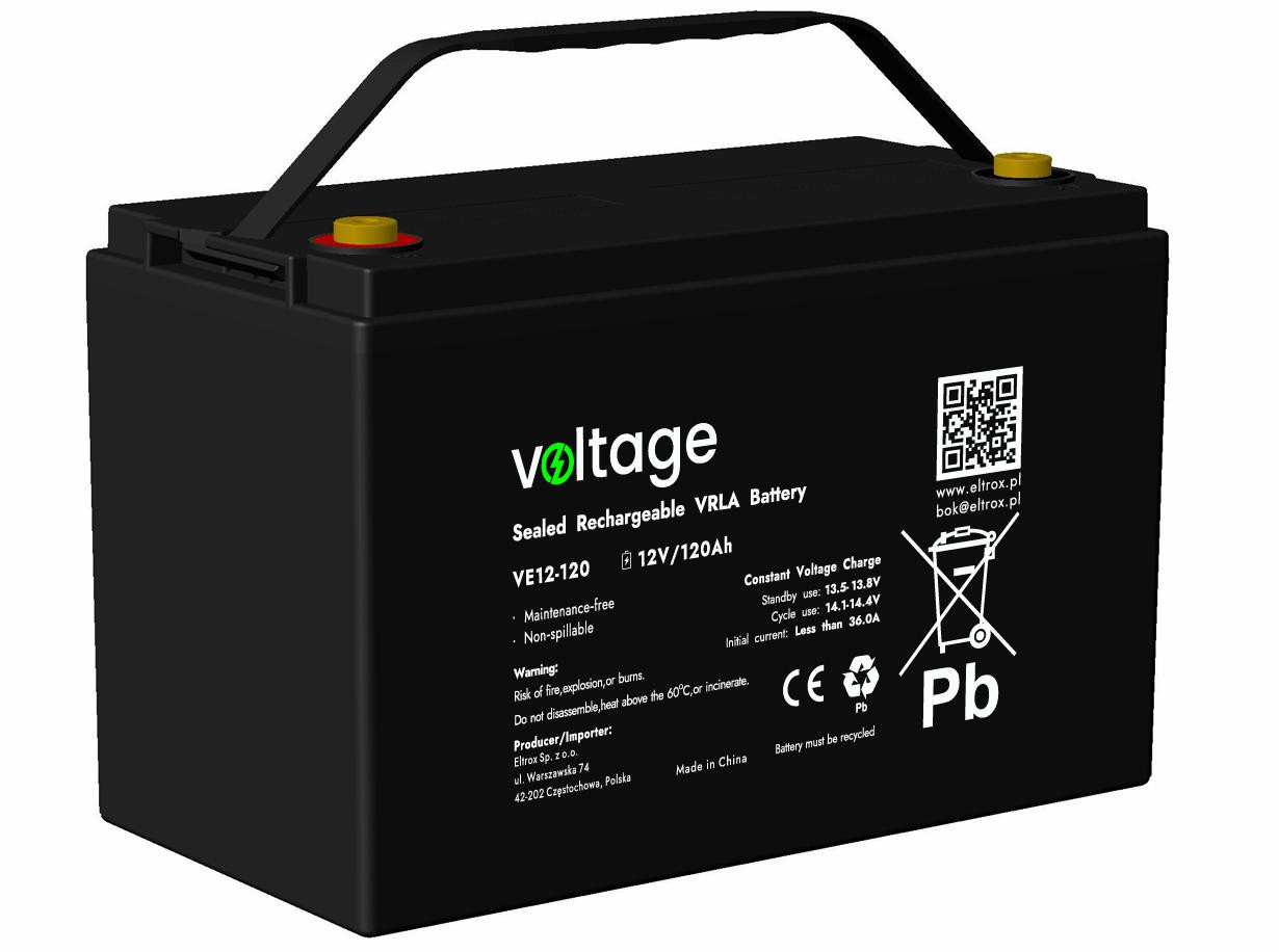 Akumulator AGM Voltage 12V 120Ah VE12-120 (Żywotność 6-9 lat)-1943612
