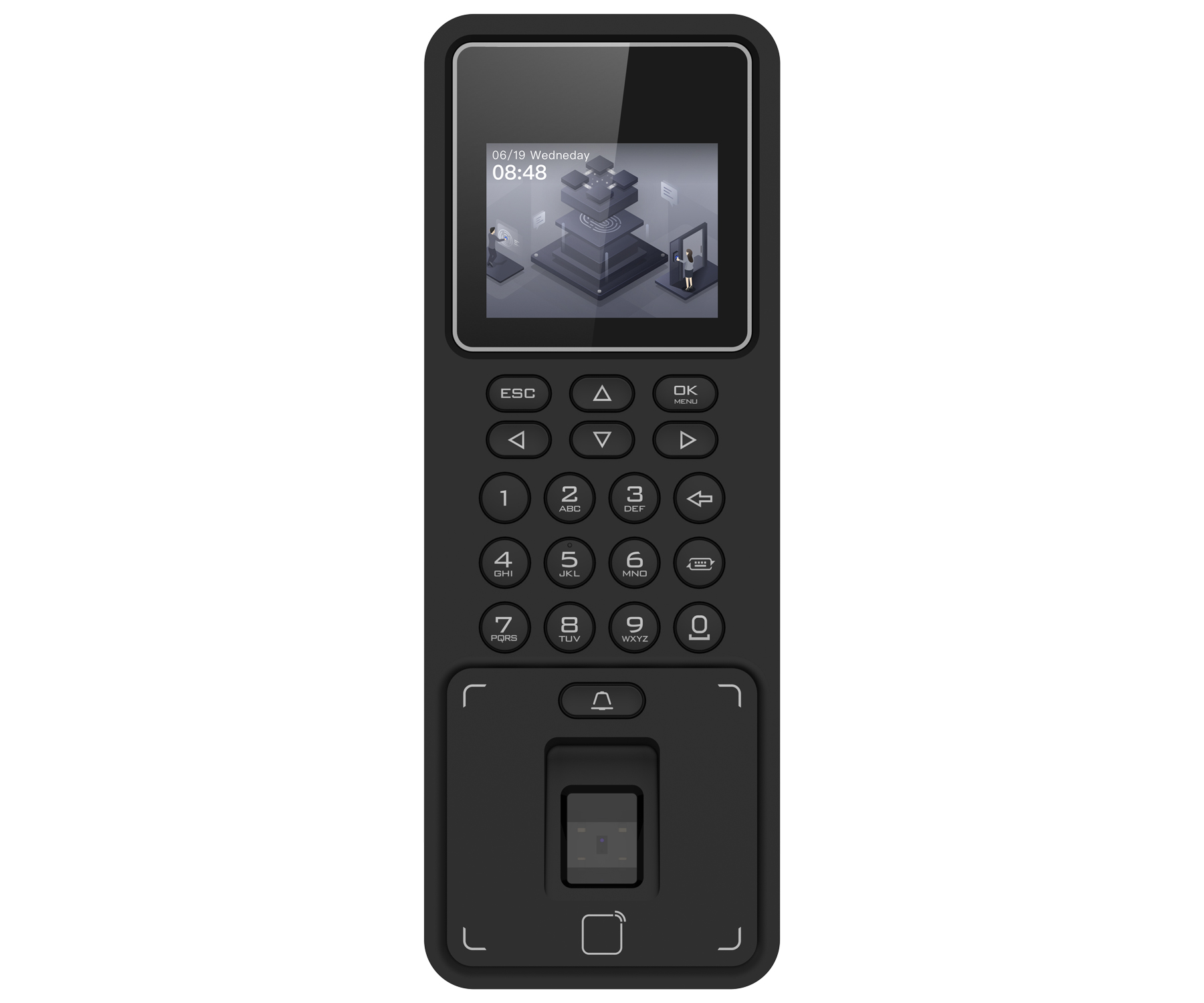 ZAMEK SZYFROWY DS-K1T808EFWX-B/S Hikvision-1883902