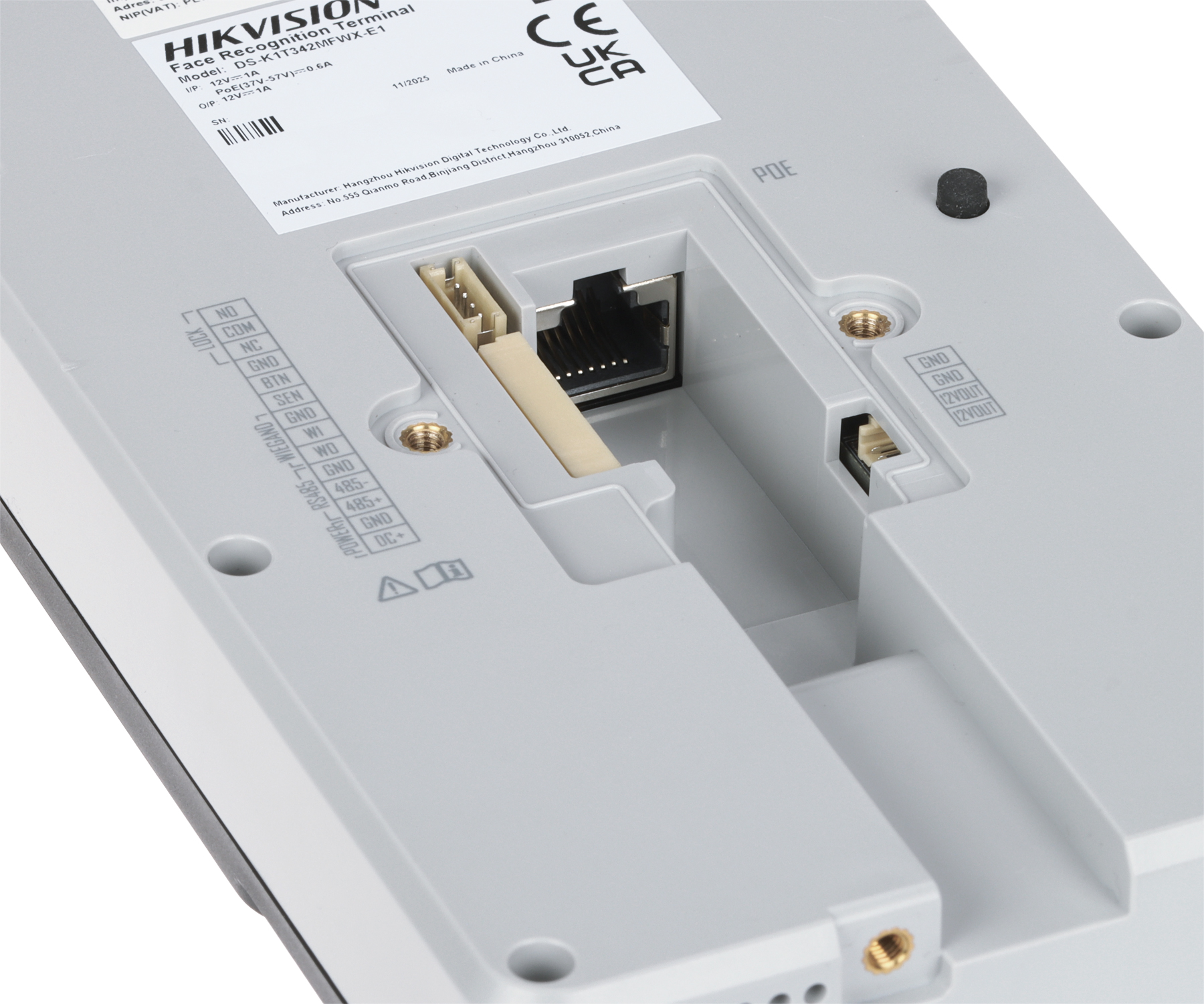 ZESTAW KONTROLI DOSTĘPU Z ROZPOZNAWANIEM TWARZY DLA JEDNEGO PRZEJŚCIA DS-KAS342 - 720p Hikvision-1883583