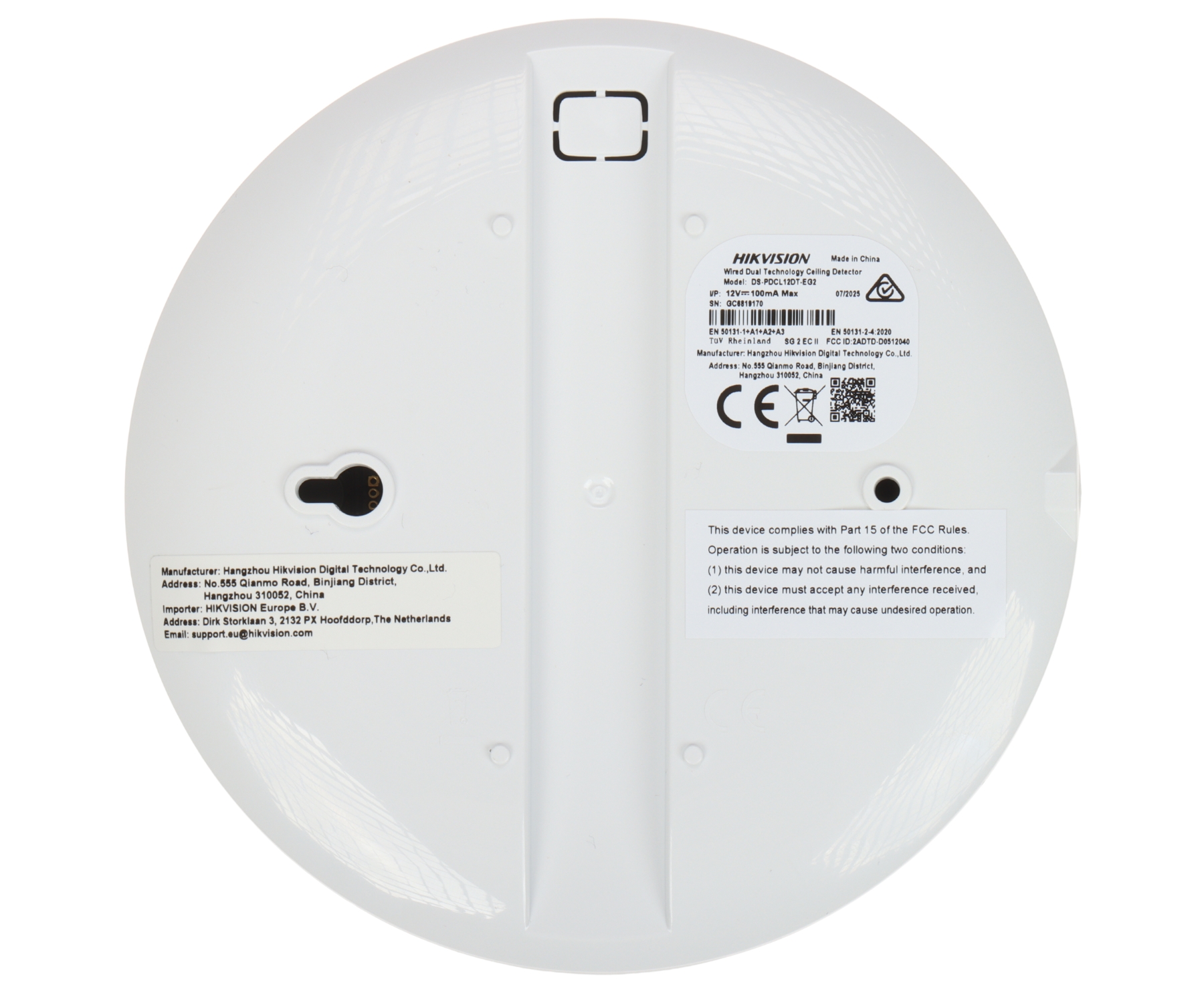 CZUJKA DUALNA MIKROFALA + PIR DS-PDCL12DT-EG2 Hikvision-1951273