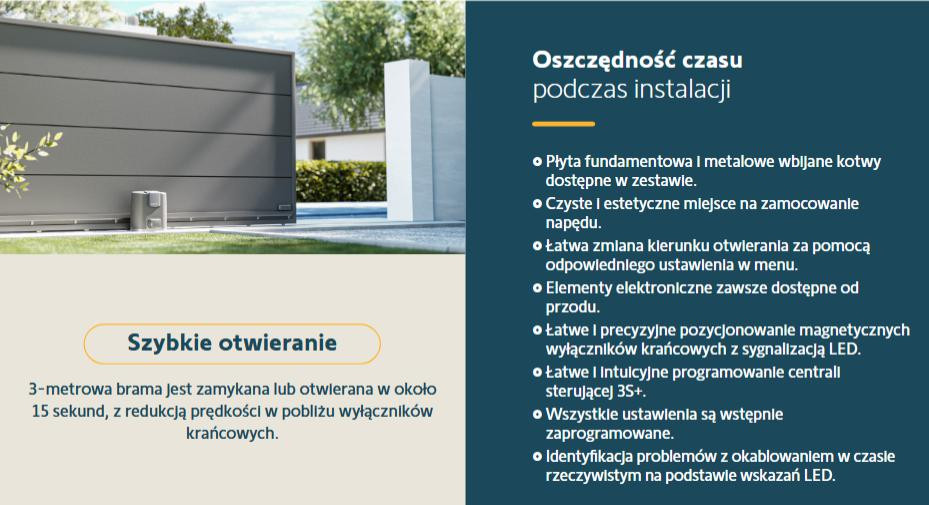 Zestaw Somfy Elixo 3S+ M IO Standard Pack do 600kg bram przesuwnych-1953096