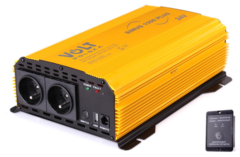 PRZETWORNICA VOLT POLSKA SINUS PLUS 1500 24V / 230V 1000/1500W-1893487