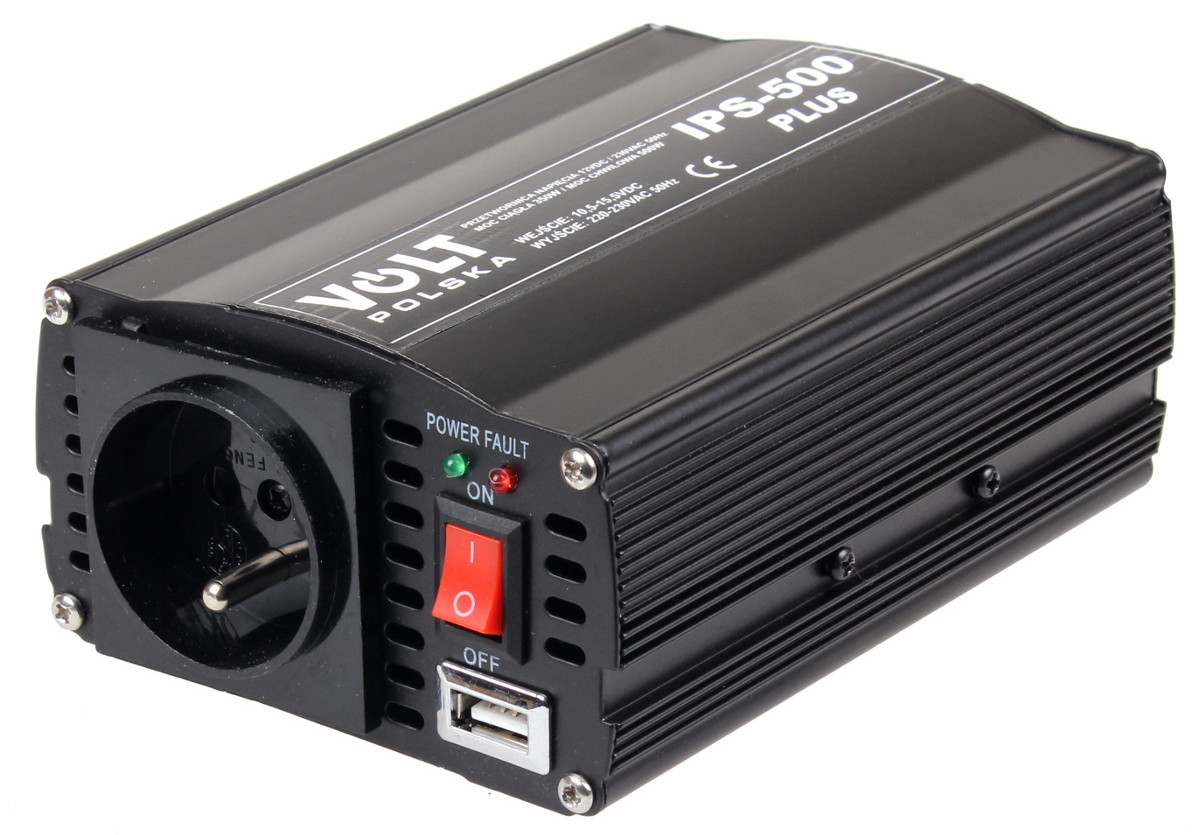 PRZETWORNICA VOLT POLSKA IPS-500 PLUS 12V / 230V 350/500 W-1891443