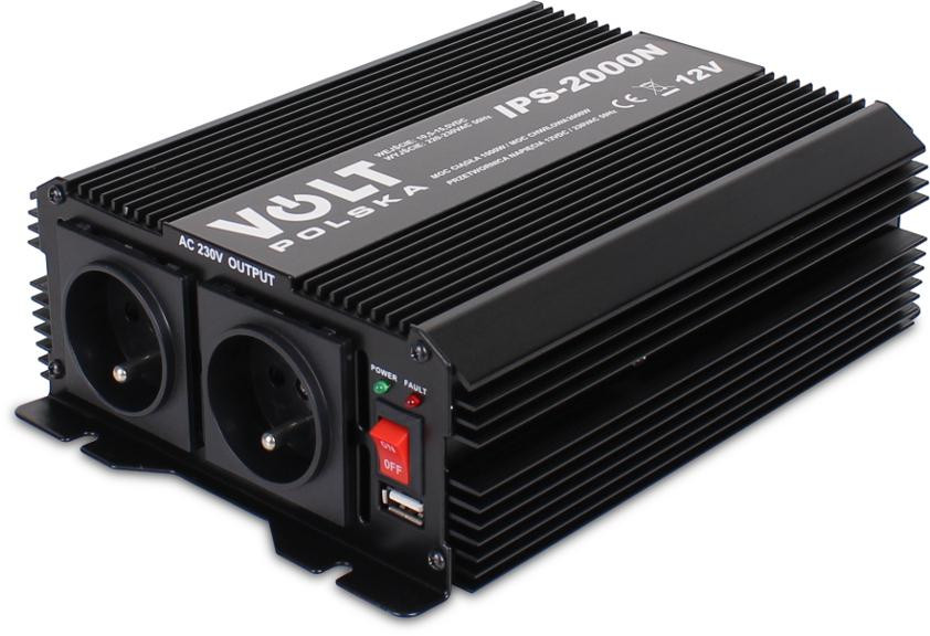 Przetwornica Volt Polska IPS-2000N 12V / 230V 1000/2000W-1896385