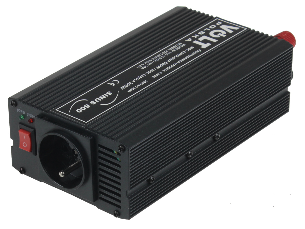 PRZETWORNICA VOLT POLSKA SINUS 600 12V / 230V 300/600W-1607656