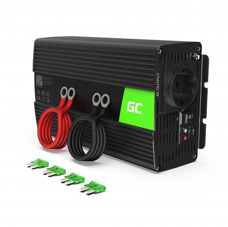 PRZETWORNICA NAPIĘCIA INWERTER Green Cell 12V / 230V 3000W/6000W MODYFIKOWANA SINUSOIDA INV12-1899567
