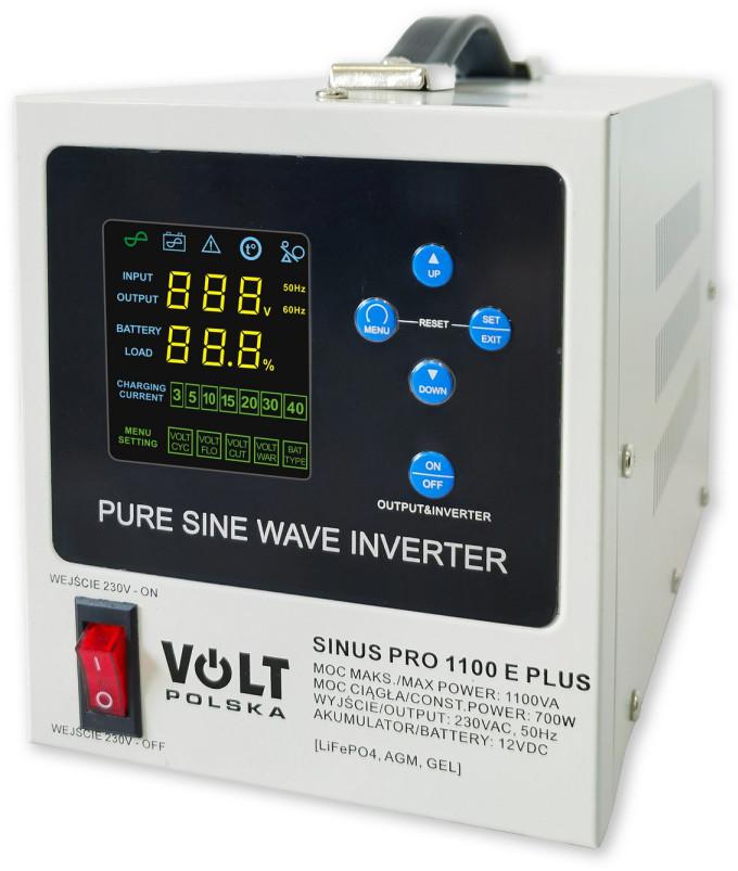 Przetwornica VOLT POLSKA SINUSPRO 1100E PLUS 12/230V (700/1100W) [AGM, GEL, LiFePO4-1859954