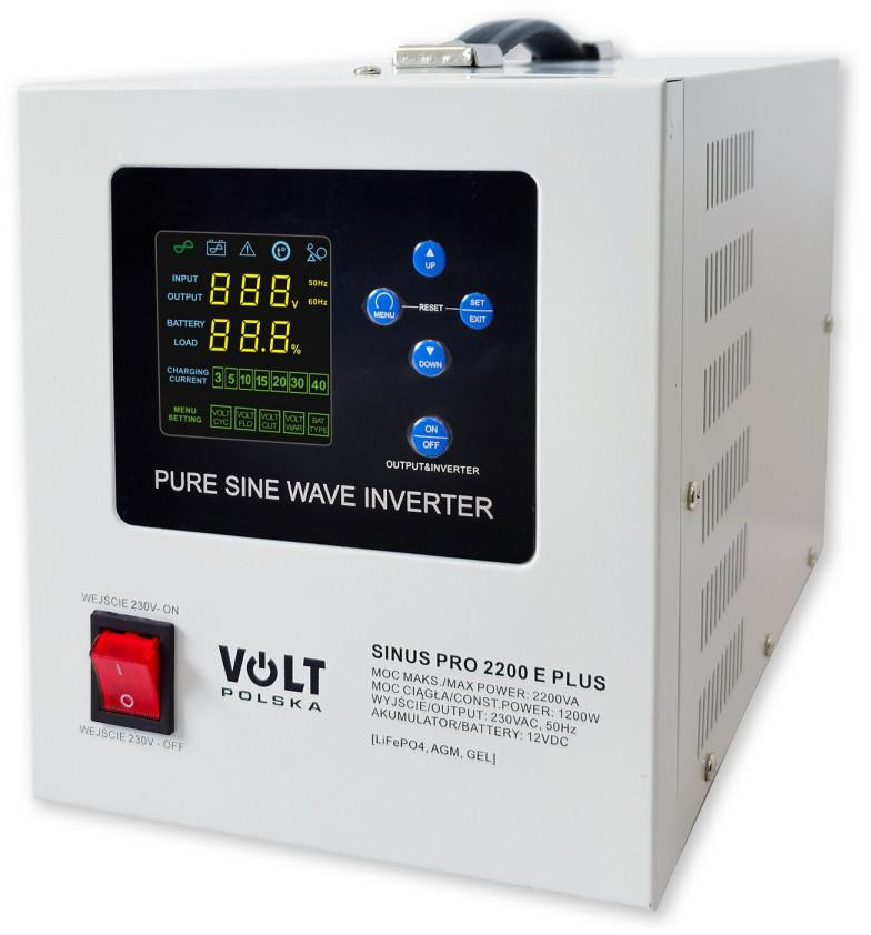 Przetwornica VOLT POLSKA SINUSPRO 2200E PLUS 12/230V (1200/2200W) [AGM, GEL, LiFePO4]-1948049