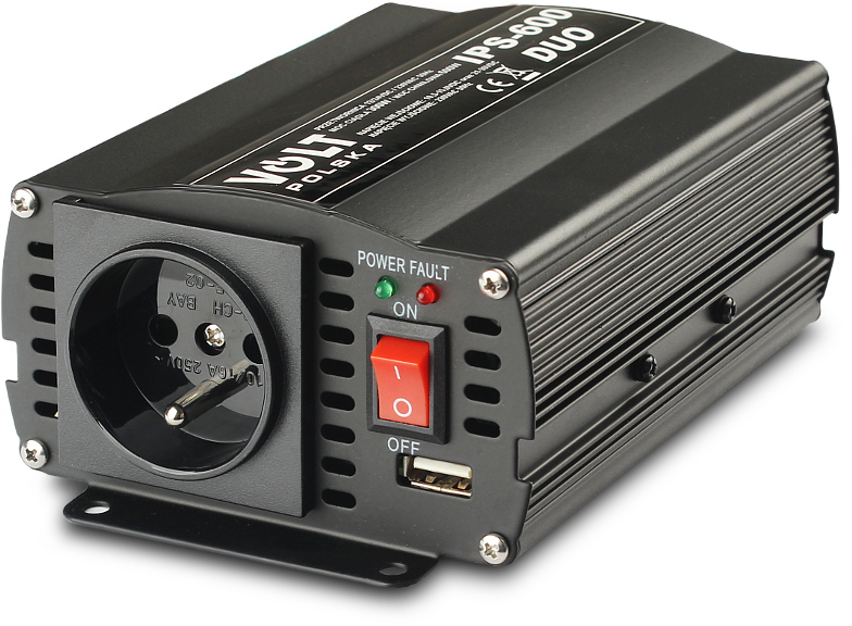 PRZETWORNICA VOLT POLSKA IPS-600 DUO 12V 24V/230V 300/600W-1605519