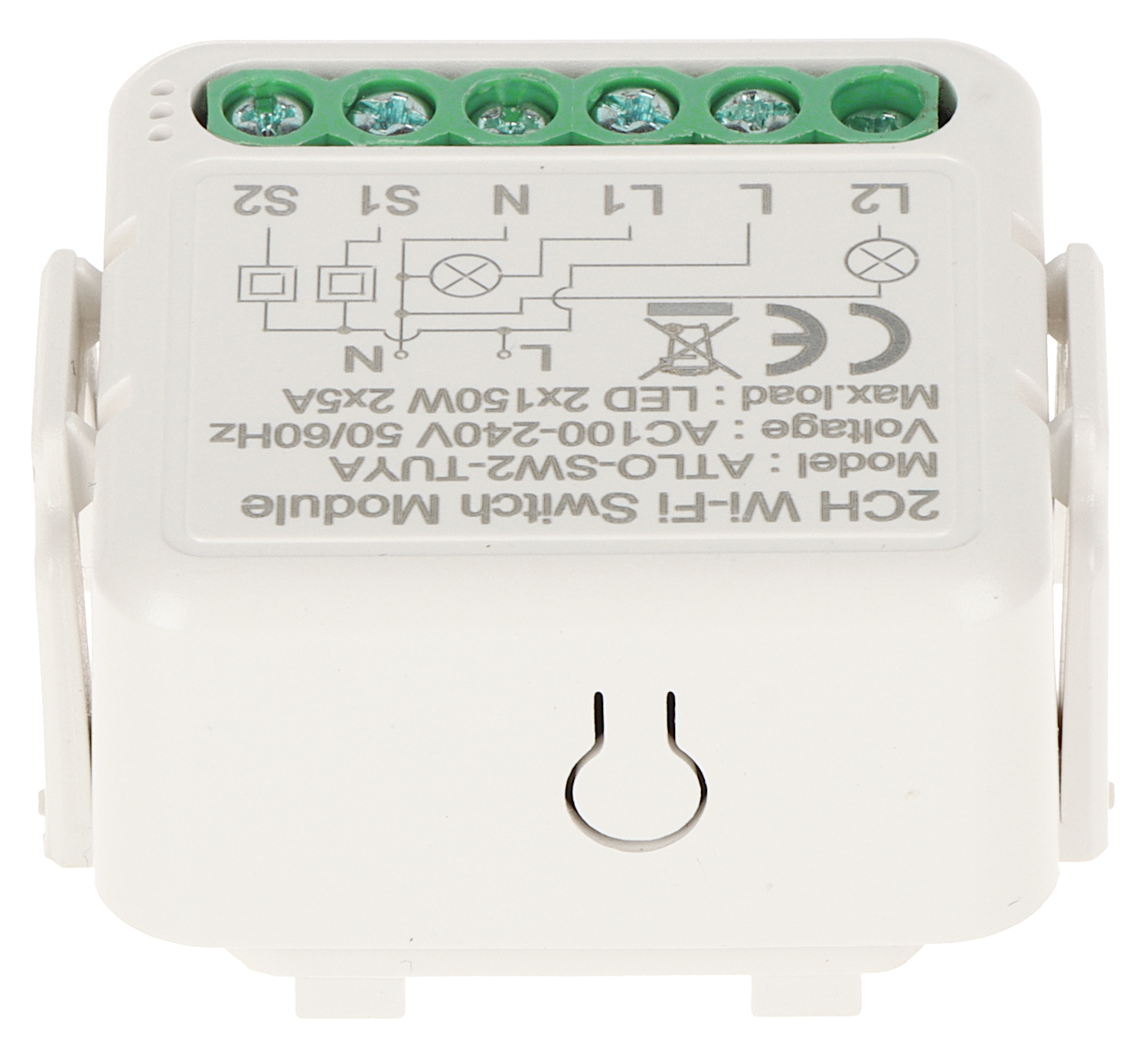 PODWÓJNY INTELIGENTNY STEROWNIK OŚWIETLENIA LED ATLO-SW2-TUYA Wi-Fi, Tuya Smart-1568786