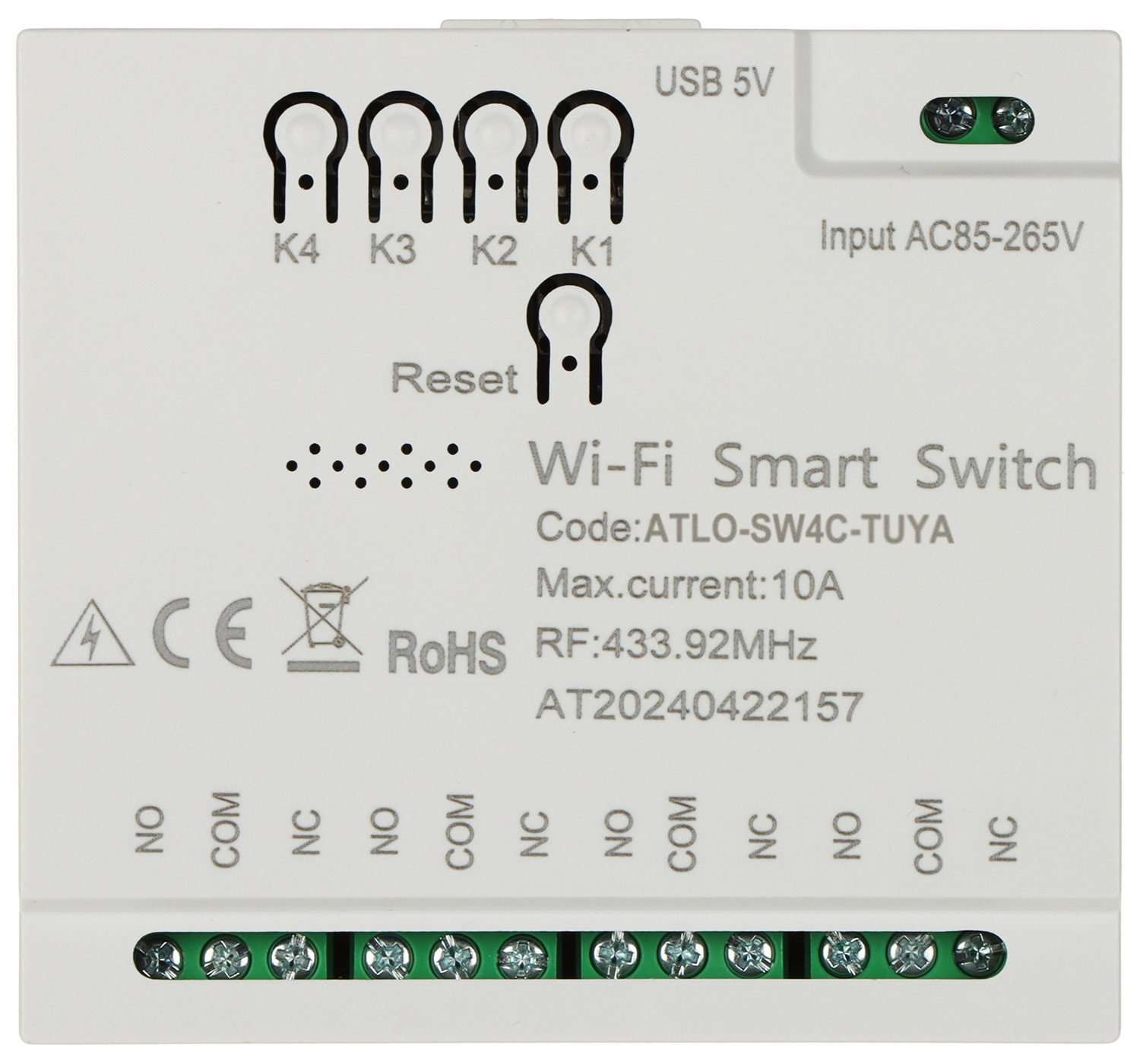 INTELIGENTNY PRZEŁĄCZNIK ATLO-SW4C-TUYA Wi-Fi, Tuya Smart-1769170