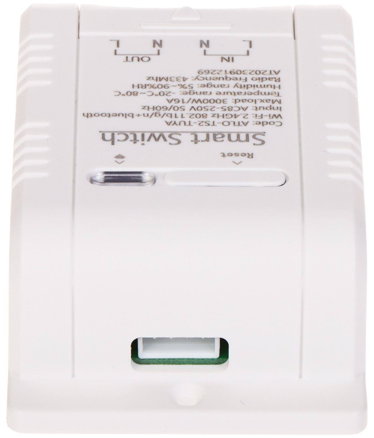 INTELIGENTNY PRZEŁĄCZNIK Z POMIAREM TEMPERATURY I WILGOTNOŚCI ATLO-TS2-TUYA Wi-Fi, Tuya Smart-1648715
