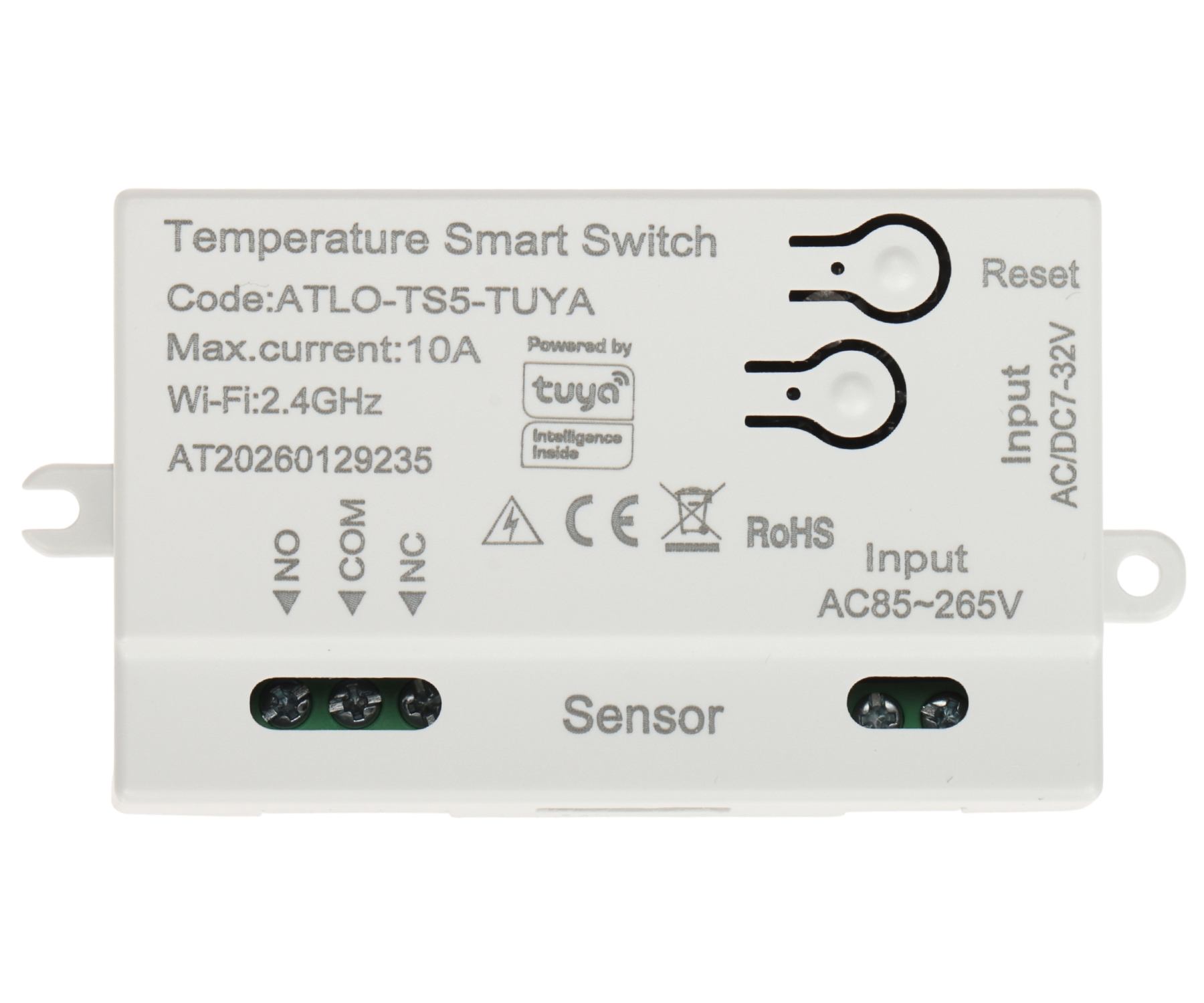 INTELIGENTNY PRZEŁĄCZNIK Z POMIAREM TEMPERATURY ATLO-TS5-TUYA Wi-Fi, Tuya Smart ATLO-1974166
