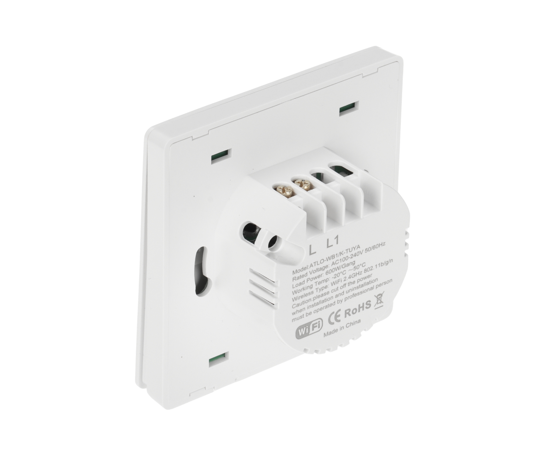 INTELIGENTNY PRZEŁĄCZNIK ŚWIATŁA ATLO-WB1/K-TUYA Wi-Fi, Tuya Smart-1623664