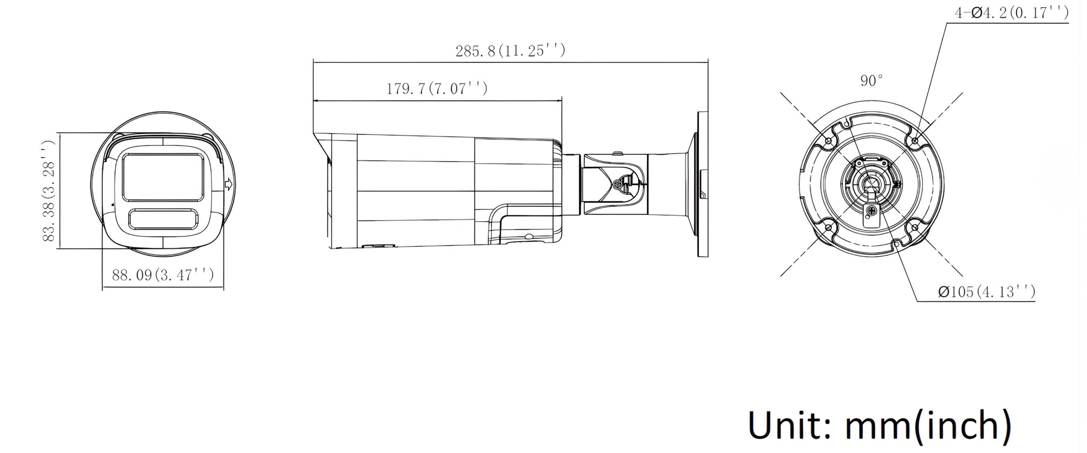 KAMERA IP DS-2CD1B47G3H-LIUF/SRB(4MM) ColorVu 3.0 - 4Mpx Hikvision-1984916