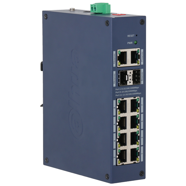 ZARZĄDZALNY SWITCH PRZEMYSŁOWY CHS4212-8GT 8-PORTOWY + 2X UPLINK + 2X SFP DAHUA-1874002