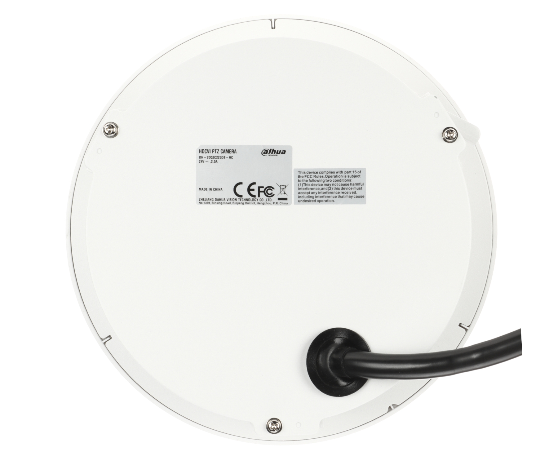 KAMERA AHD, HD-CVI, HD-TVI, CVBS SZYBKOOBROTOWA WEWNĘTRZNA SD52C225DB-HC - 1080p 4.8... 120mm DAHUA-1938386