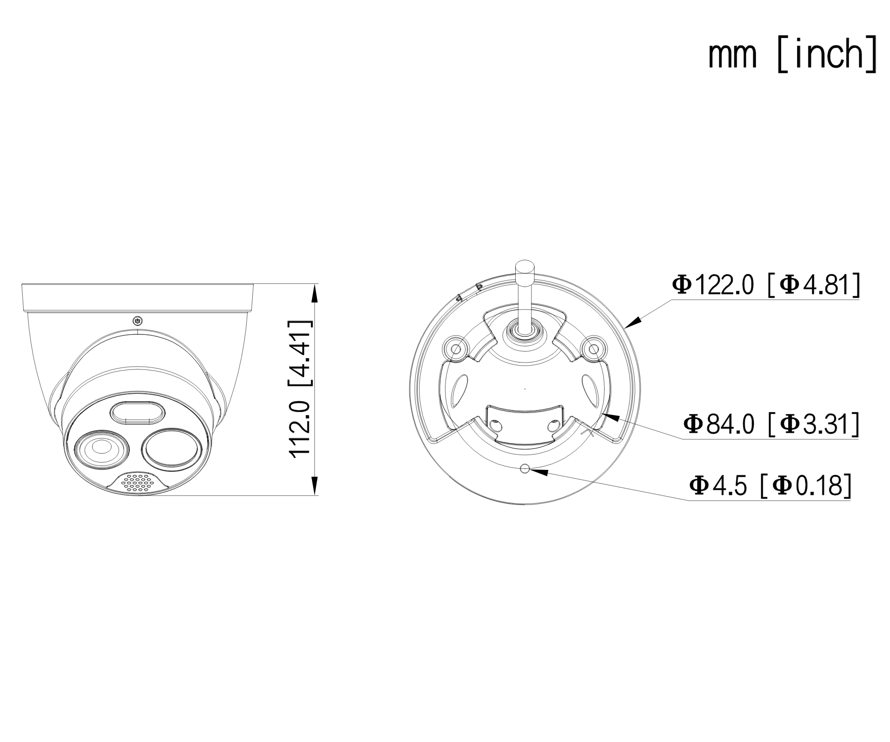 HYBRYDOWA KAMERA TERMOWIZYJNA IP TPC-DF1241-B7F8-DW-S8 7mm - 960p, 8mm - 4Mpx DAHUA-1951203