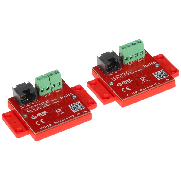 ZESTAW KONWERTERÓW UTP / 2-WIRE DO TRANSMISJI LAN+POE ETH10-2WIRE-A-SET KOMPLET 2 SZT ATTE-1869342
