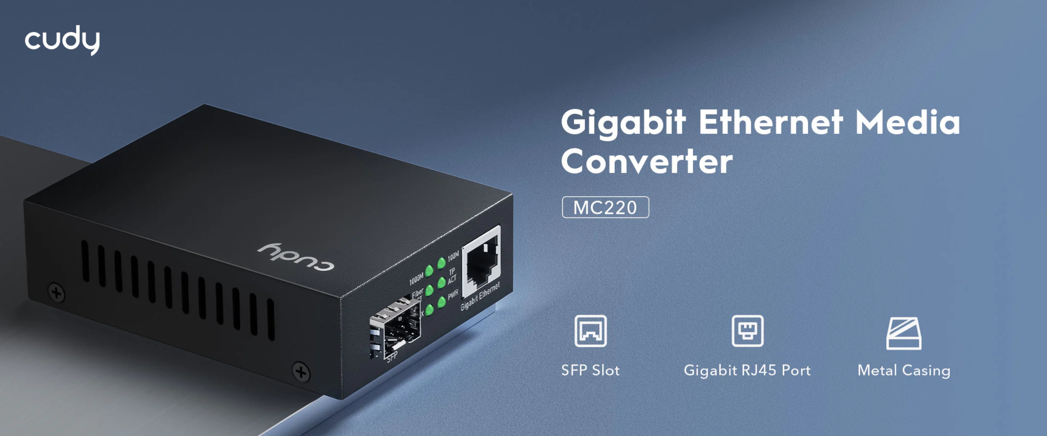 MEDIA KONWERTER SFP MC220 CUDY-1937889
