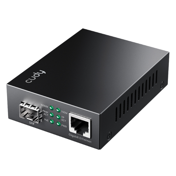 MEDIA KONWERTER SFP PoE+ MC220P CUDY-1937878