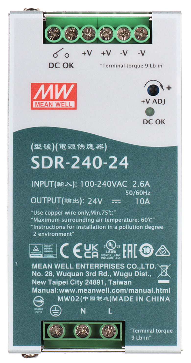 ZASILACZ IMPULSOWY SDR-240-24 MEAN WELL-1669810