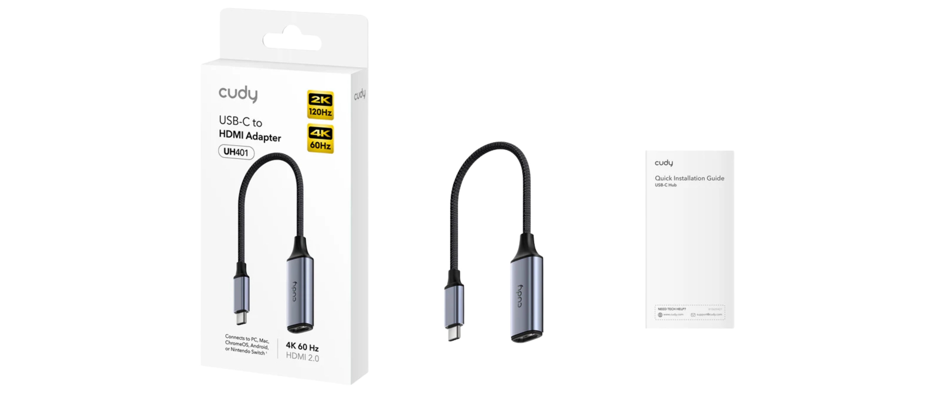 ADAPTER UH401 WTYK USB-C / GNIAZDO HDMI CUDY-1937992
