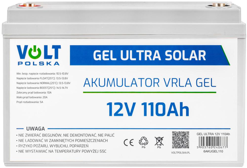 Akumulator Volt Polska GEL VPRO Solar 12V 110Ah-1833178